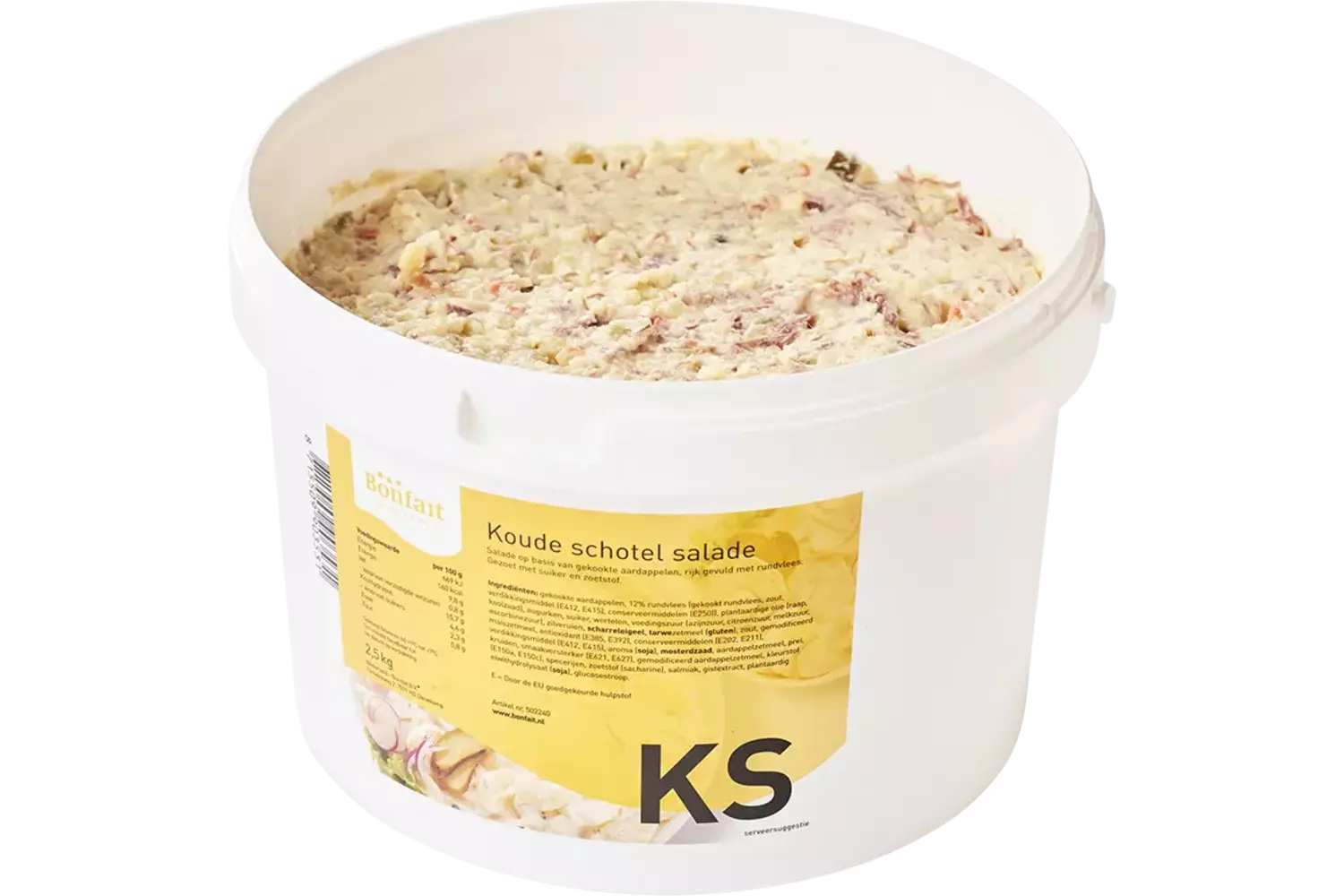 Koude schotelsalade emmer 2,5kg stuk